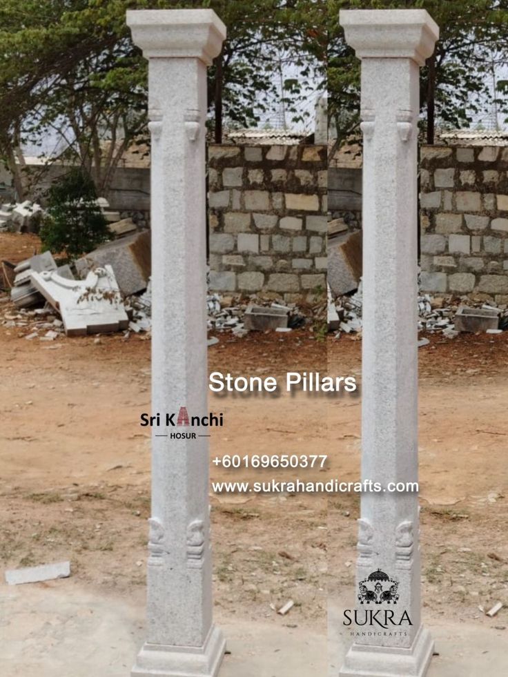 Stone Pillars (Chettinad Style Pillars )