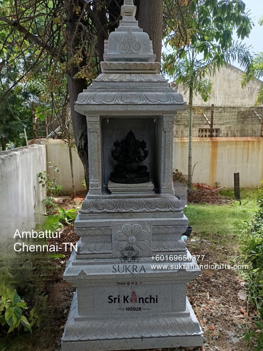 Stone Mandapam ( Half ) with Pedestal